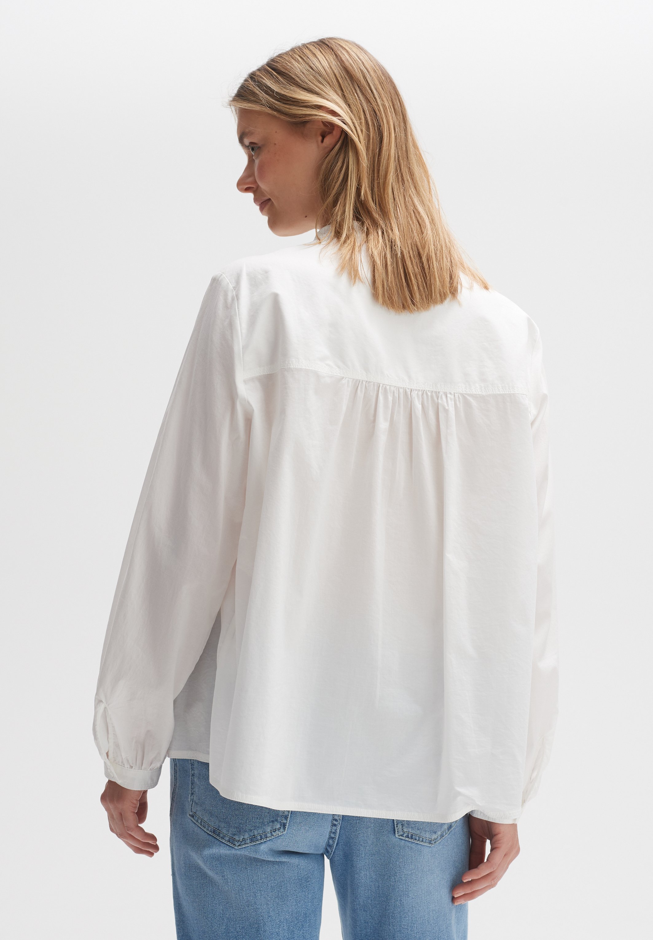 Opus bluse weiß langarm Clearance